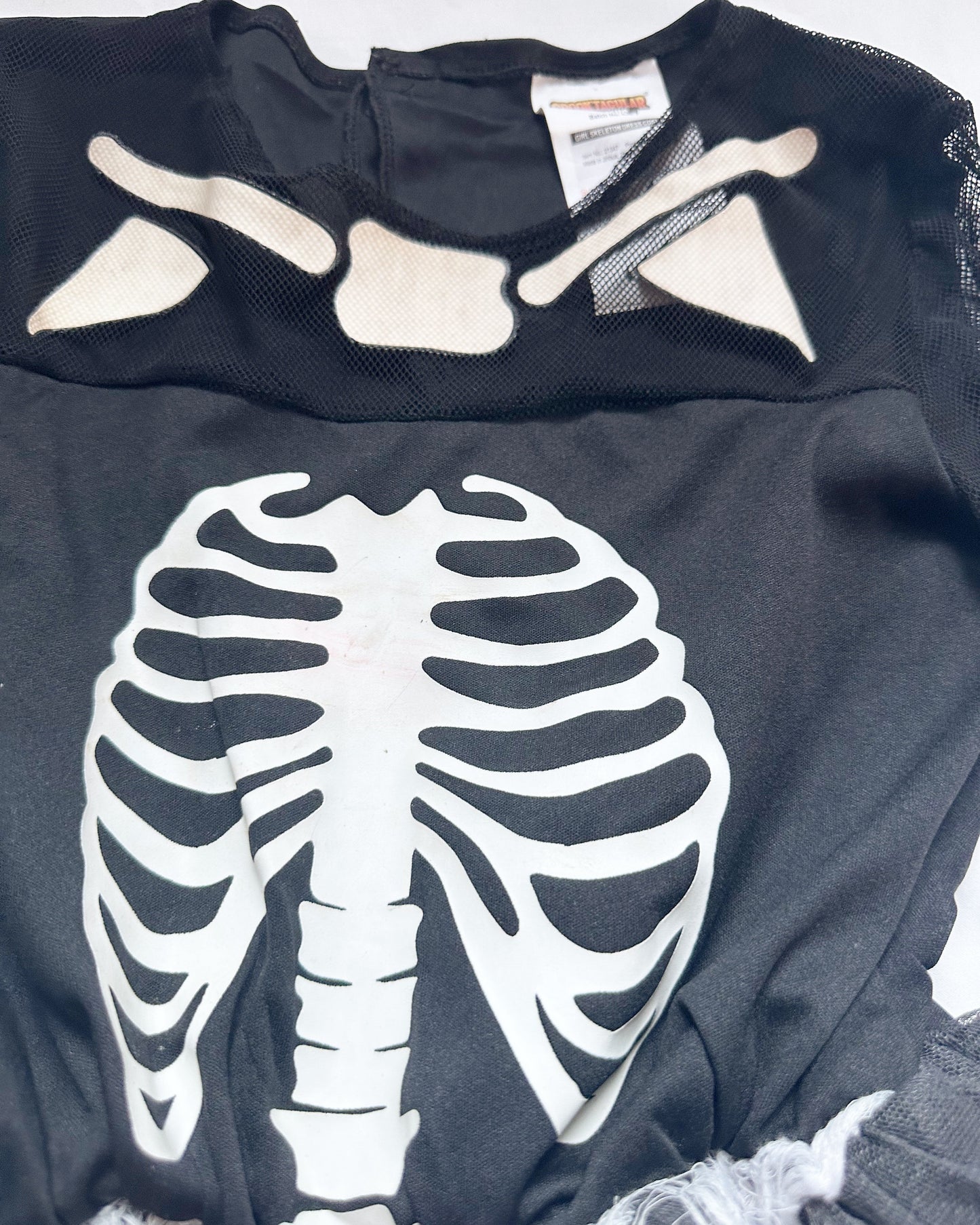 #56 skeleton dress costume girls M