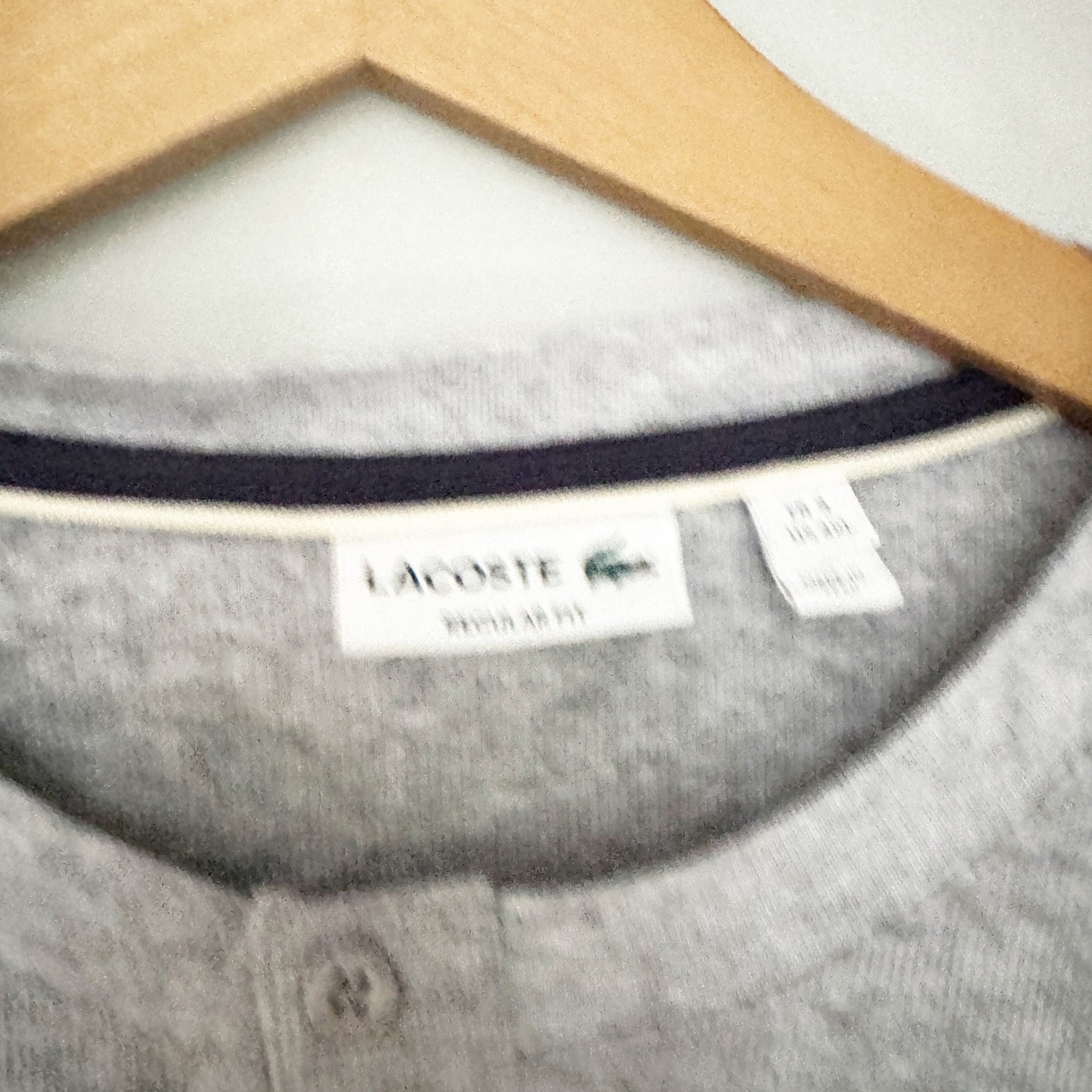 Seller 196 Lacoste waffled Henley men’s 4XL