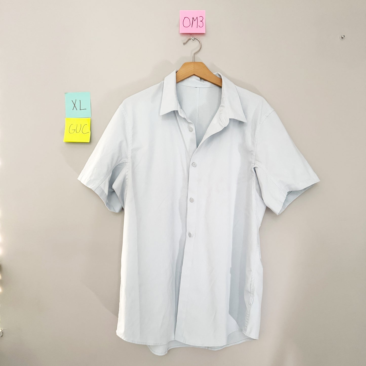 Seller 196 Lululemon Airing easy men’s button up top XL