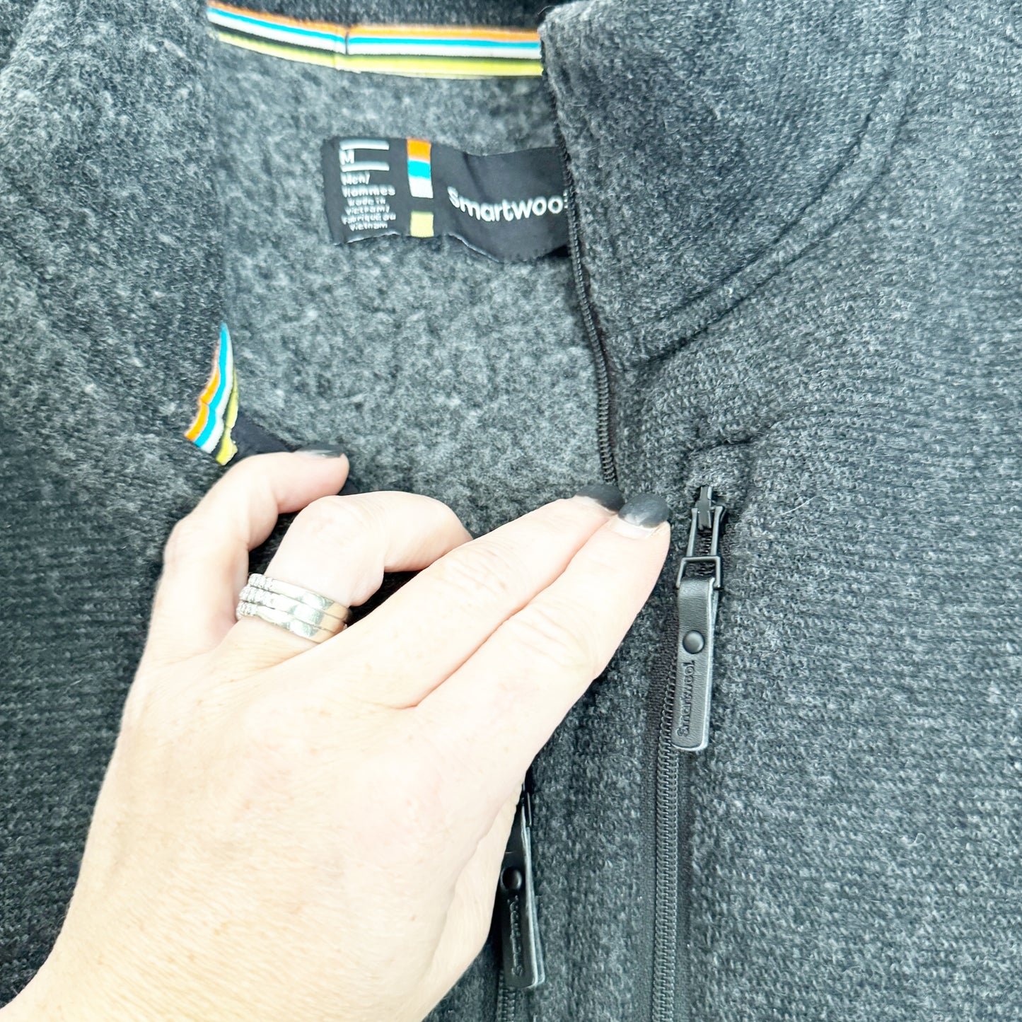 Seller 196 Men’s smartwool pullover fleece M