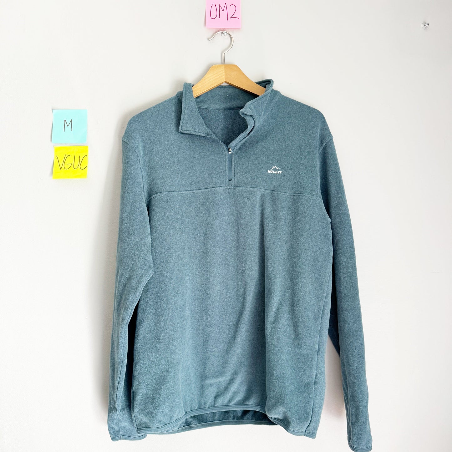 Seller 196 quarter zip fleece jacket men’s M