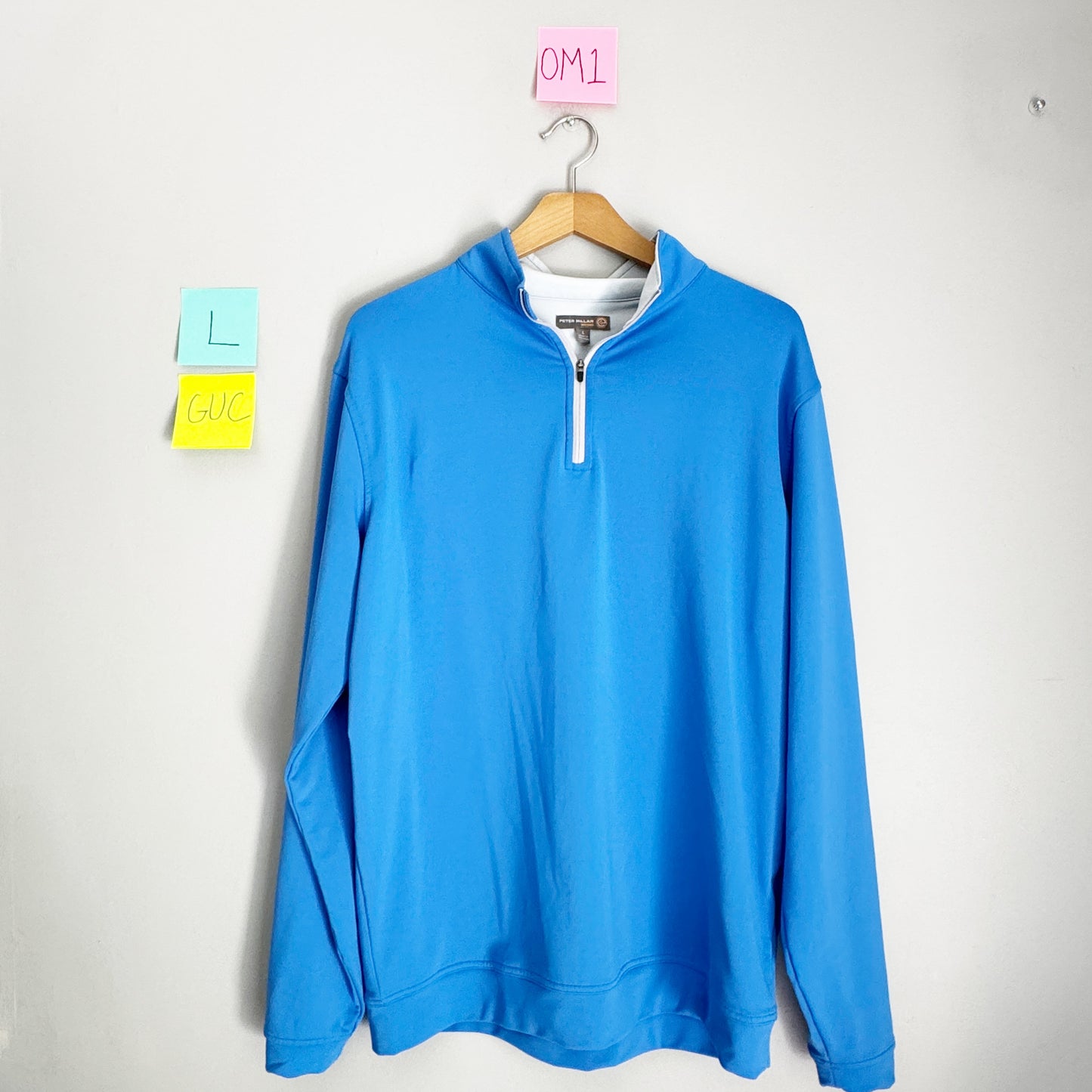 Seller 196 Peter Millar men’s quarterzip pullover L