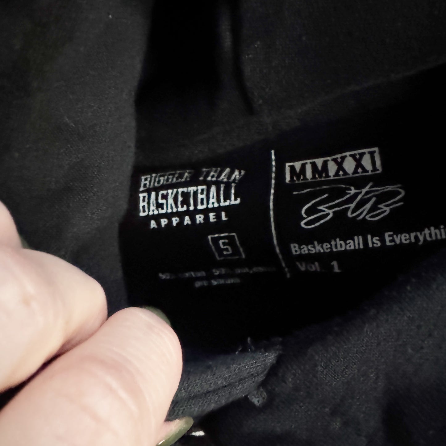 Seller 196 - bigger than basketball hoodie youth xl