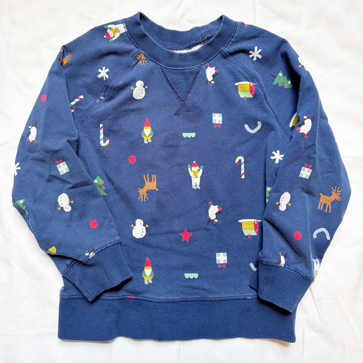 #78 Hanna Sweatshirt Blue Christmas Boys 5