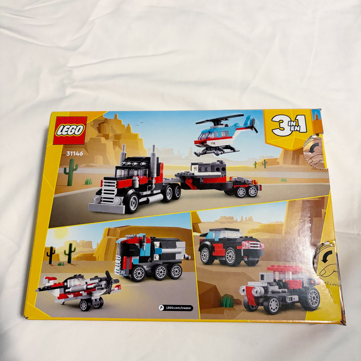 #78 Lego New Open Box 3 in 1 Truck Helicopter