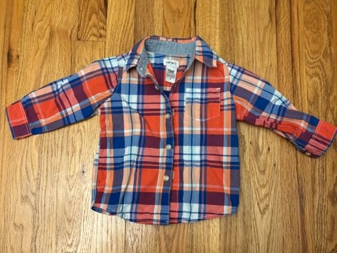 Seller 34 - Carter's 12 mo plaid collared shirt