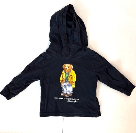 REDUCED #70 Ralph Lauren navy thin hoodie 18 mo