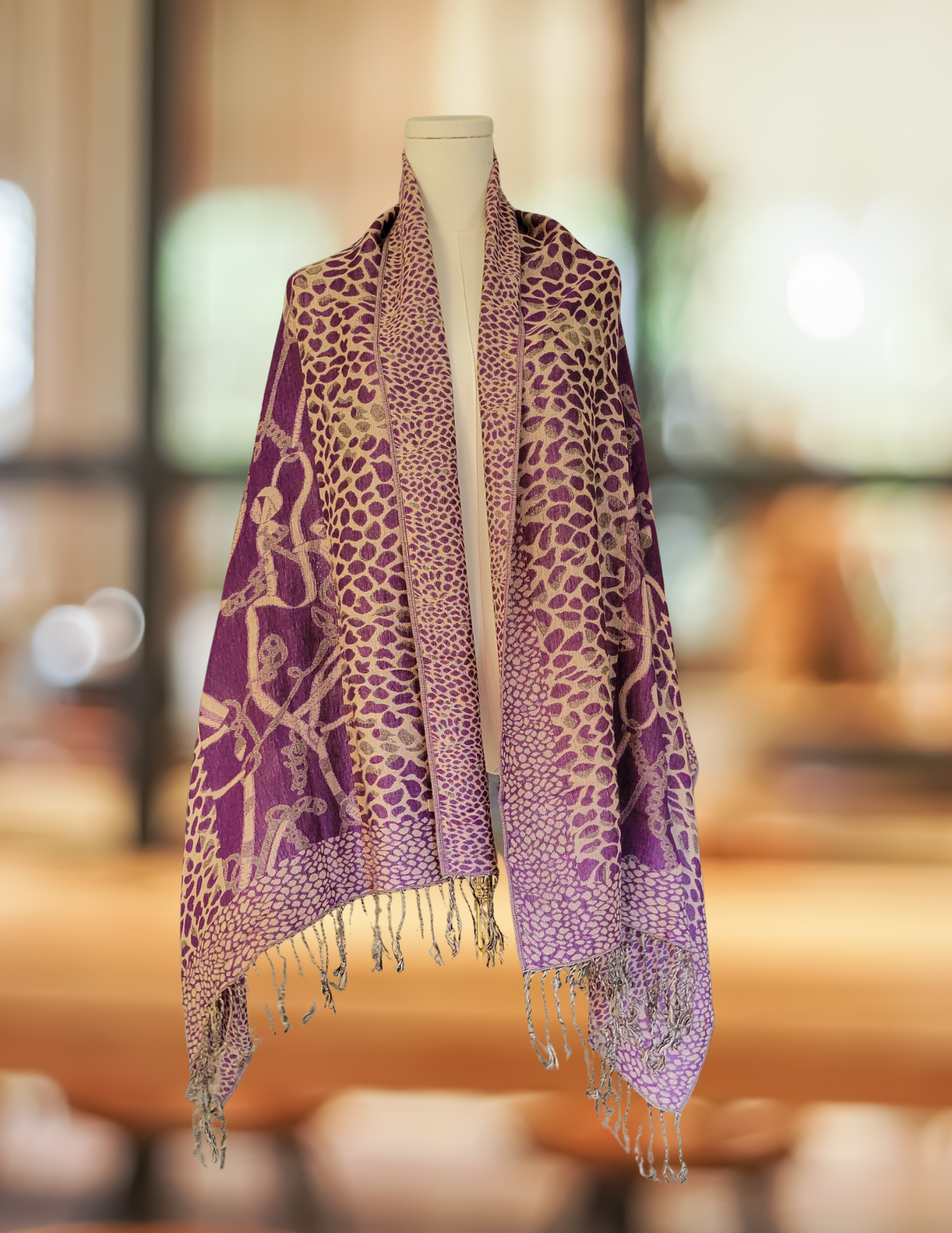 #59 Purple Multi Color Scarf