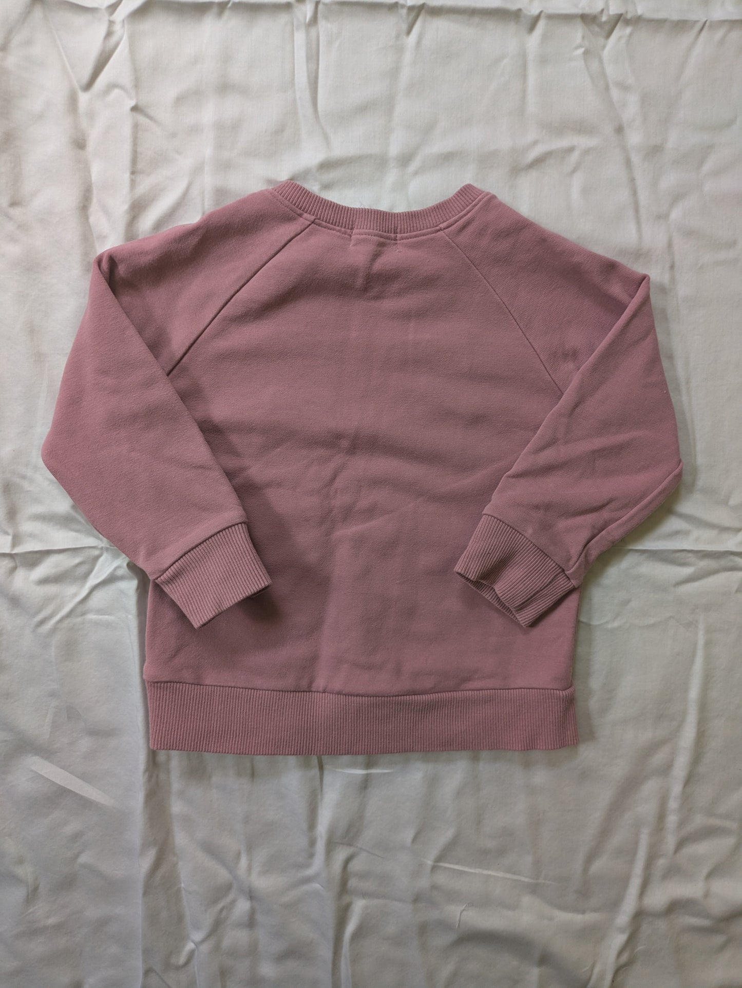 #52 REDUCED PRICE Jamie Kay 2yr Girls Organic Cotton Sweatshirt in Rose