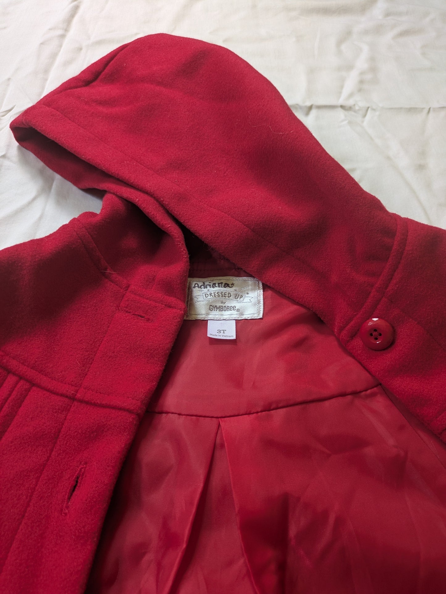 #52 REDUCED PRICE Gymboree 3T Red Capelet Coat - Little Red Riding Hood