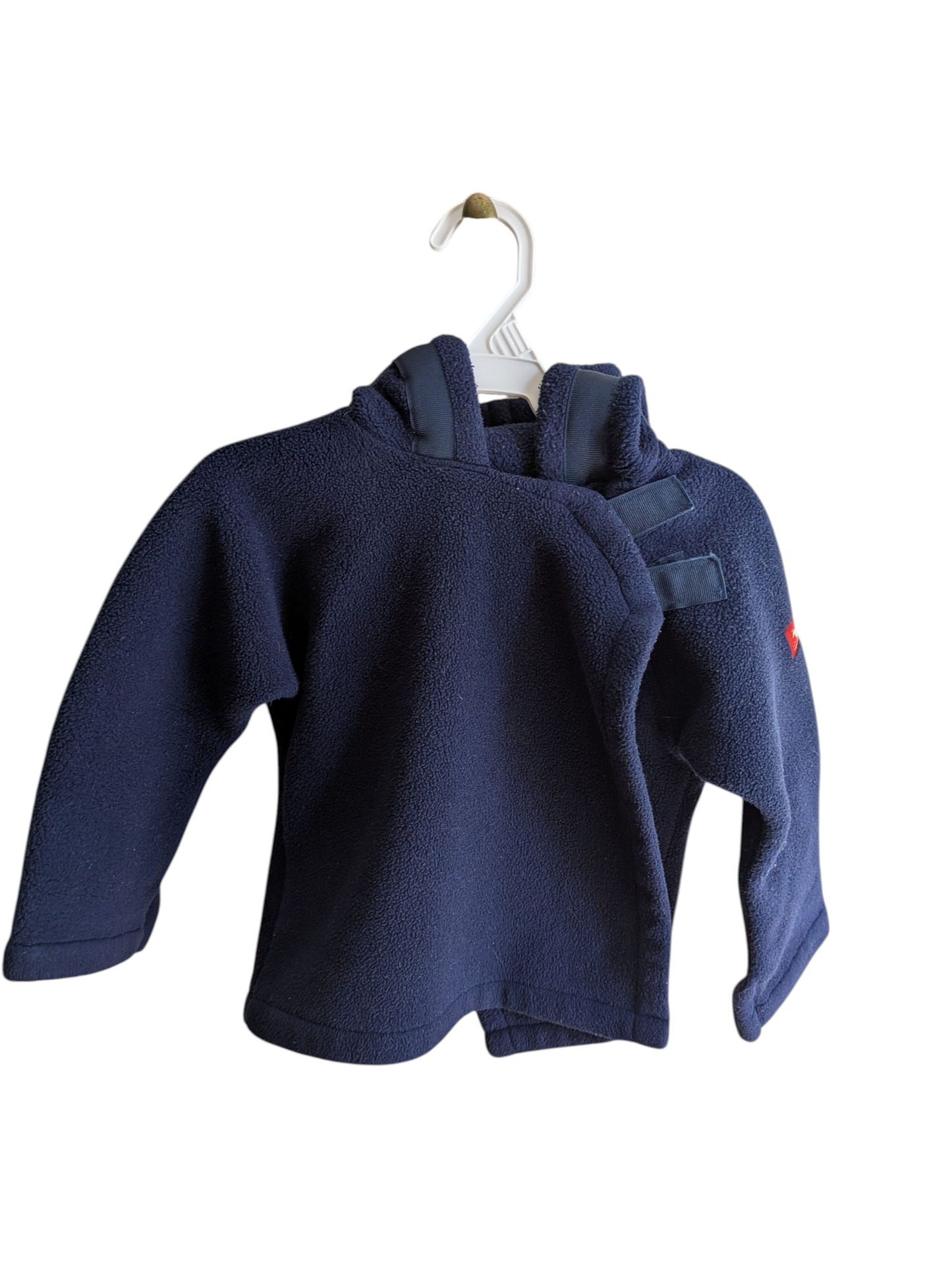 #52 REDUCED PRICE Widgeon 18 month Unisex Hooded Fleece Coat in Navy Blue