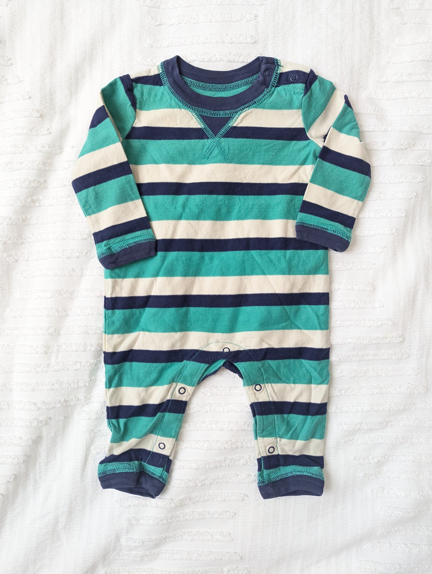 #164 - Tea Collection - Boy's 3-6 Month Romper (EUC)