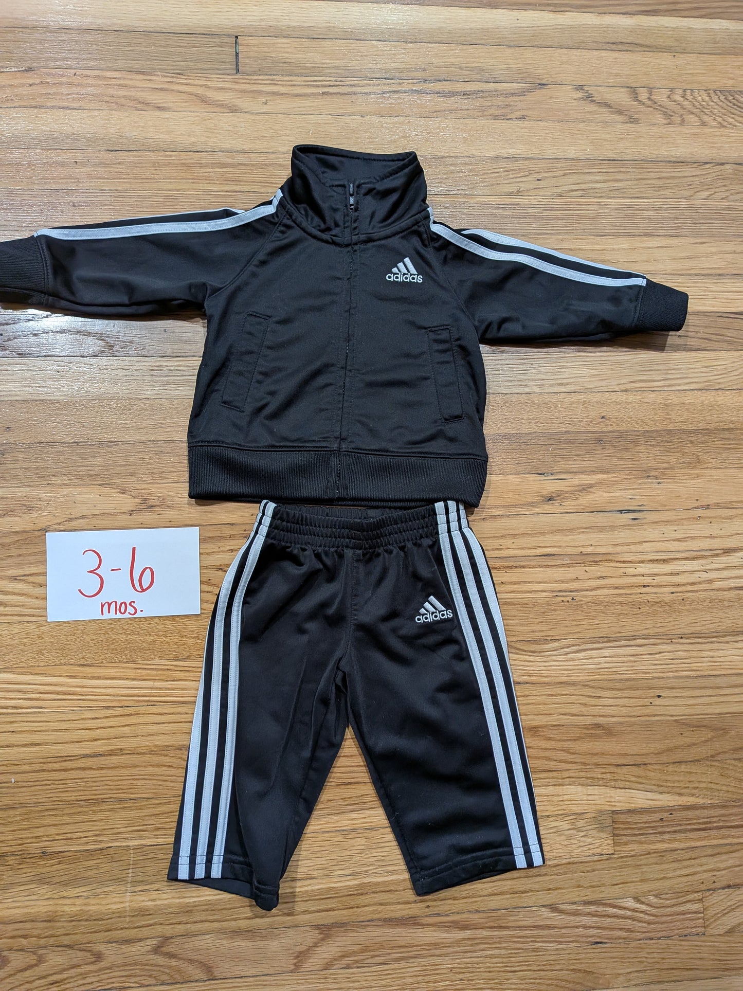 206 Adidas Track Set 3-6 mos