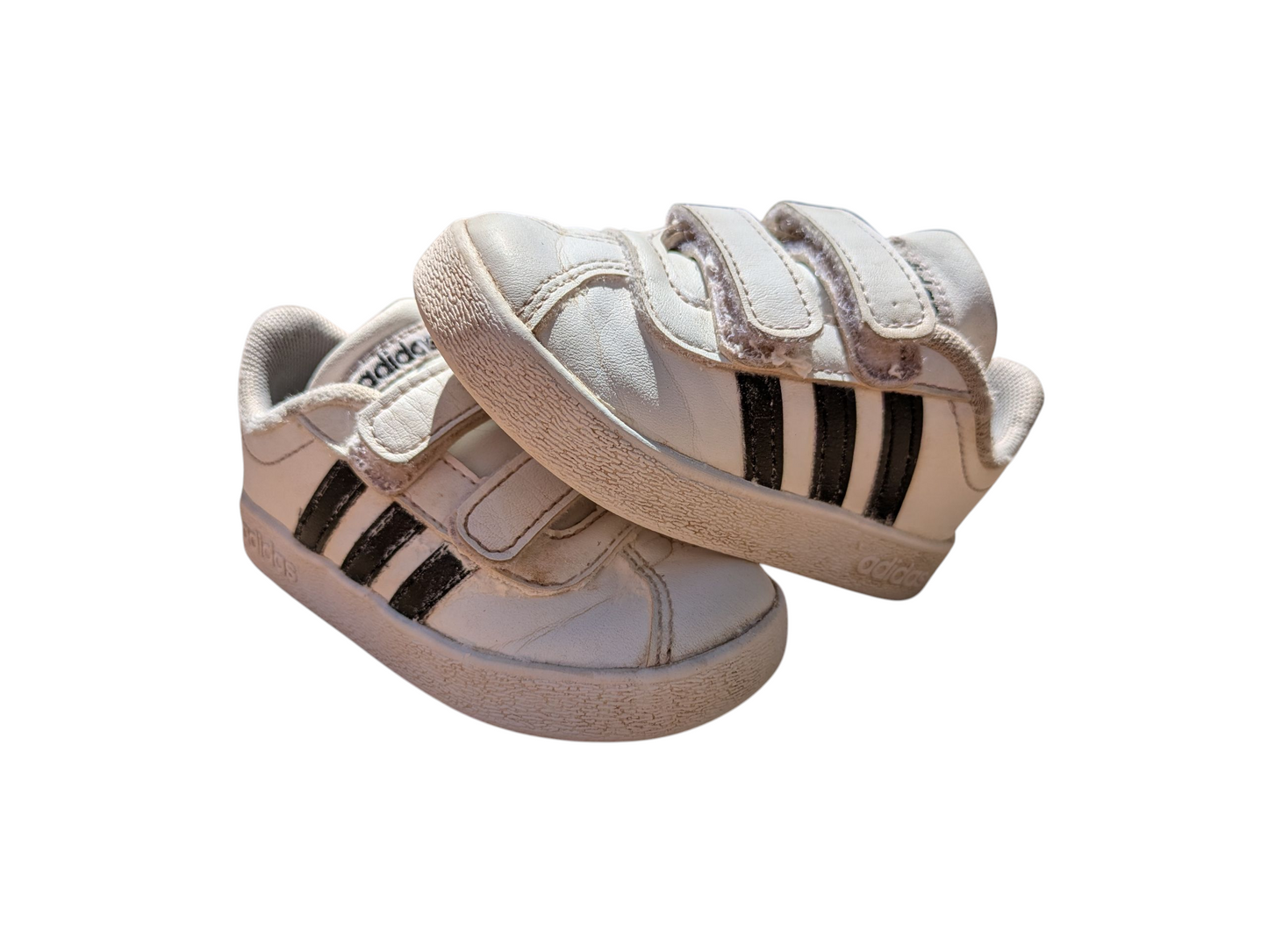 #52 REDUCED PRICE Adidas Size 6K White Court Shoes