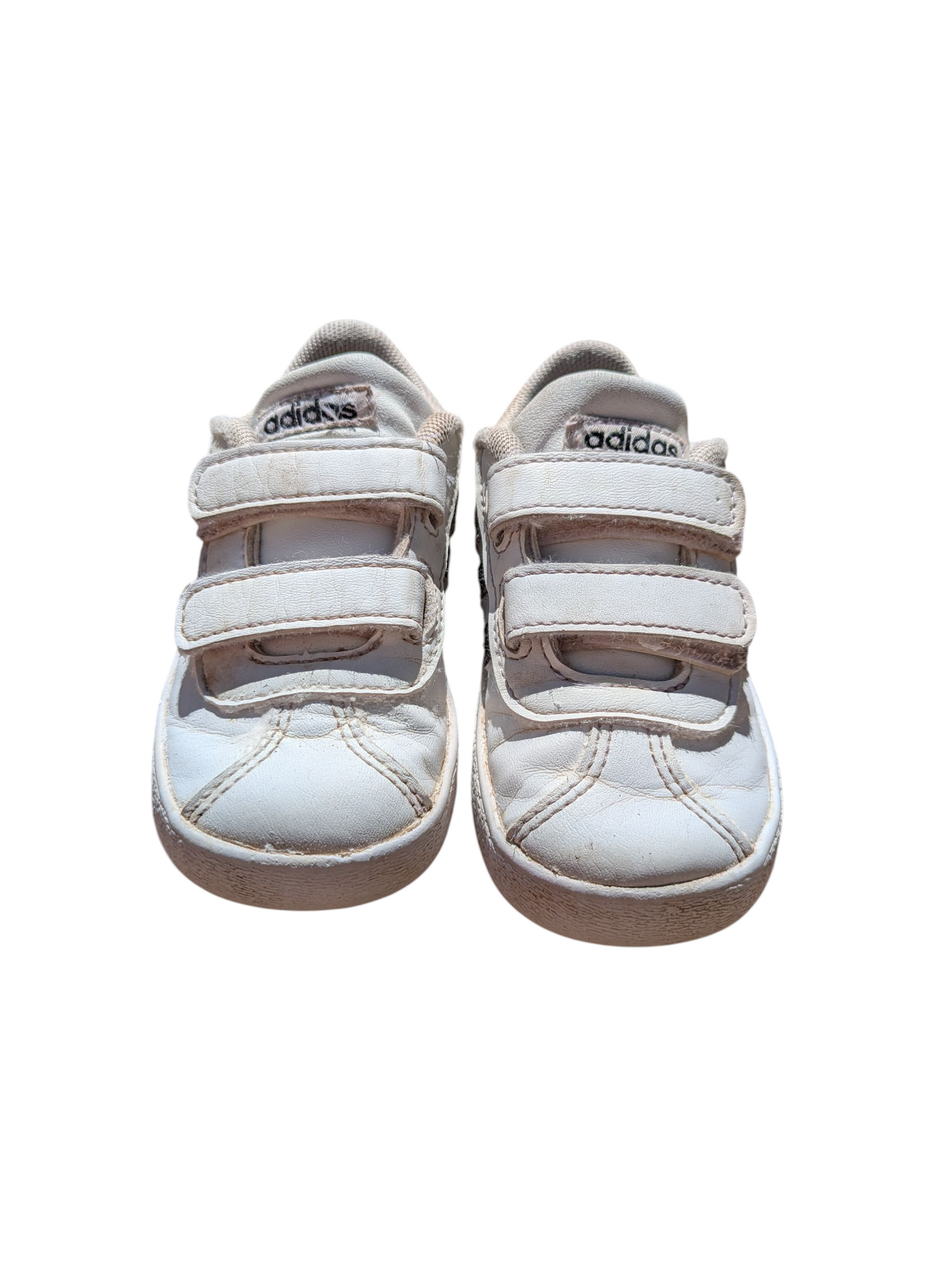 #52 REDUCED PRICE Adidas Size 6K White Court Shoes