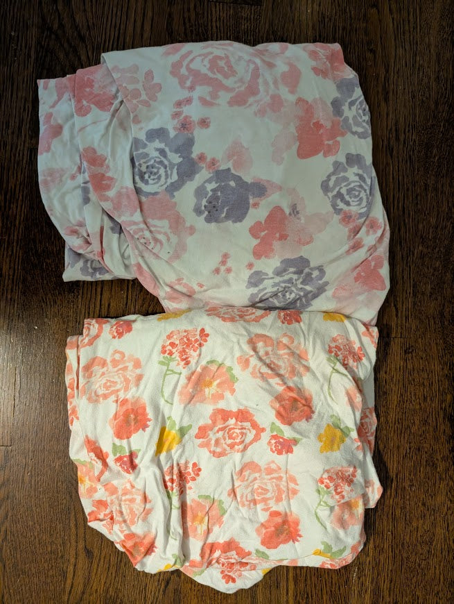#5 Burts Bees Floral Crib Sheet Bundle