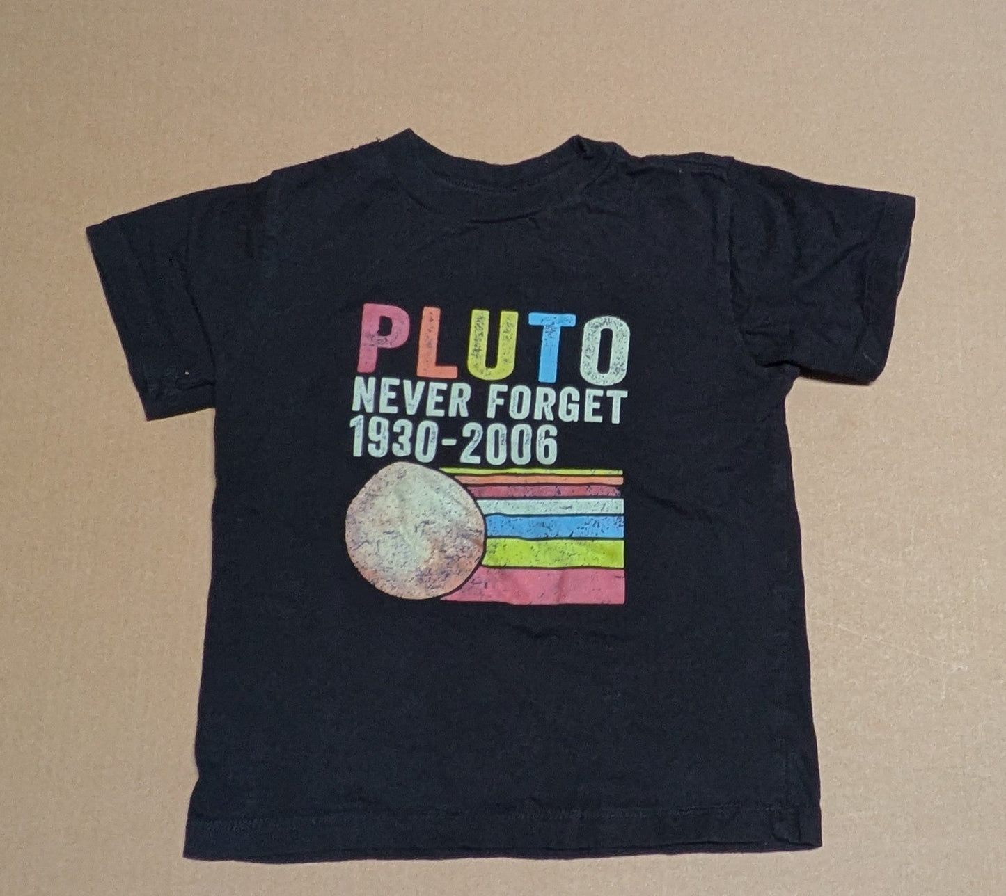 #219 Pluto Planet T-shirt, Circle Brand, Kids (Gender Neutral), Size 4T
