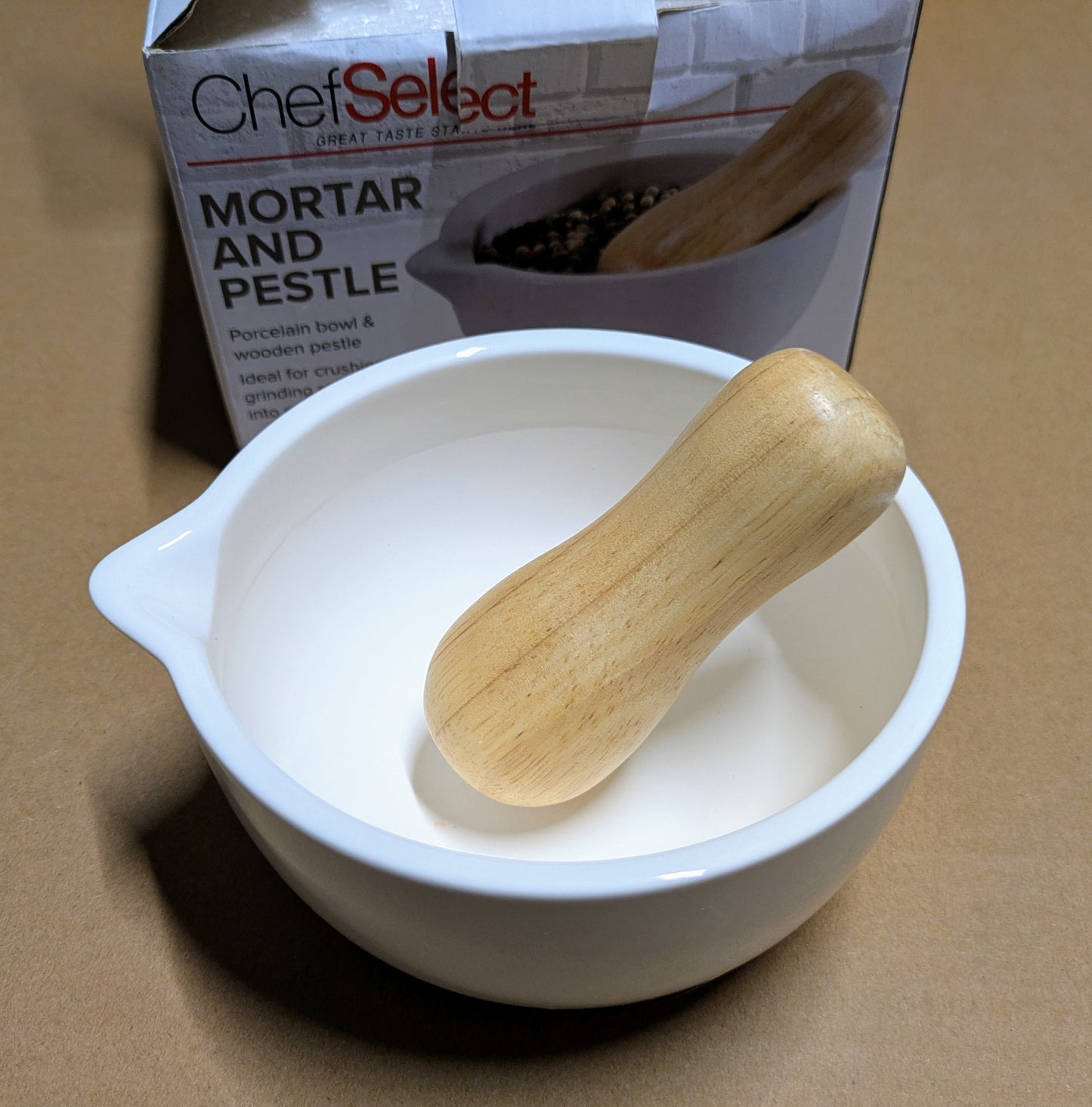 Seller #111, Mortar and Pestle, New in Box