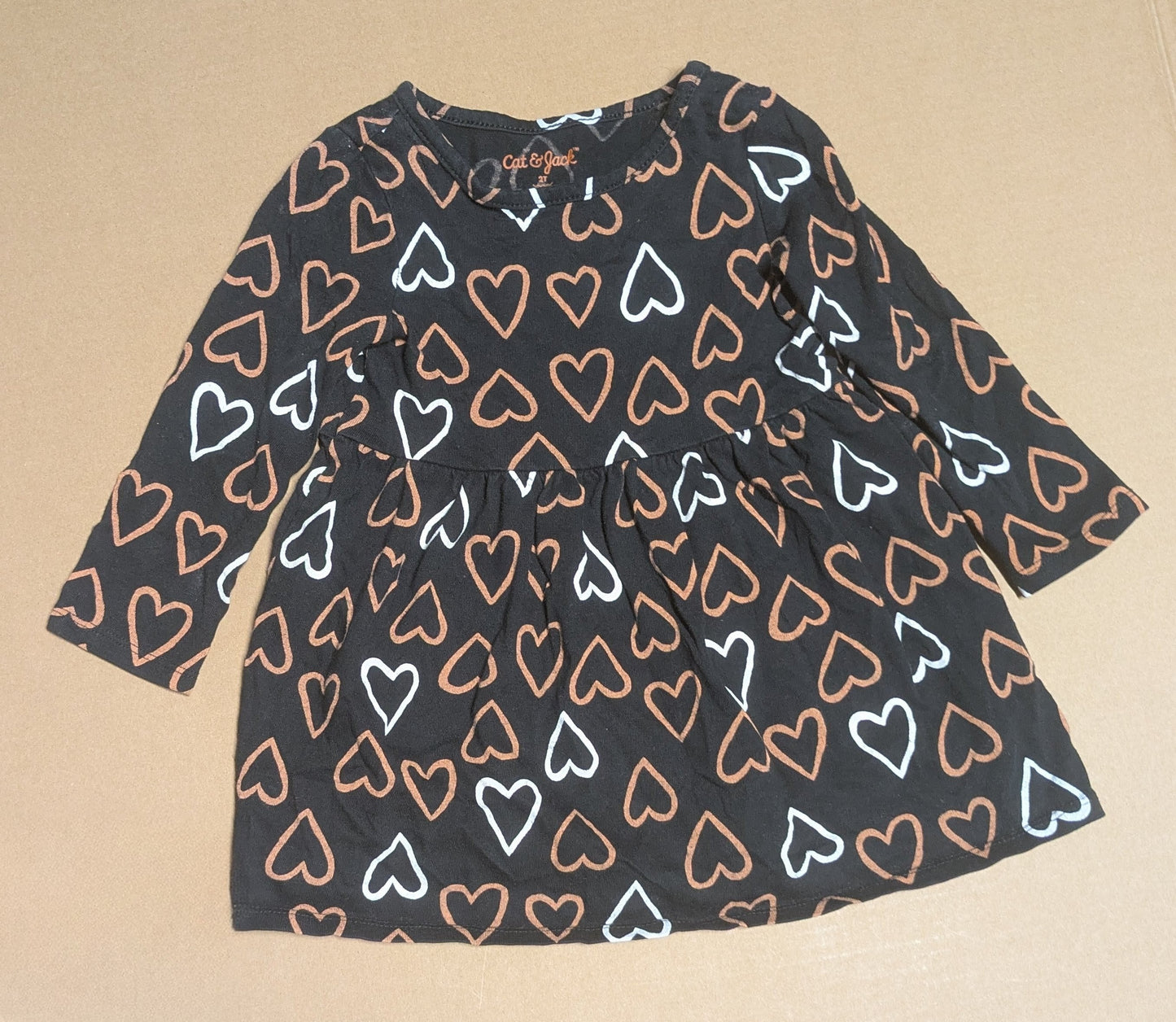 #219 Hearts Dress, Cat & Jack Brand, Kids, Size 2T