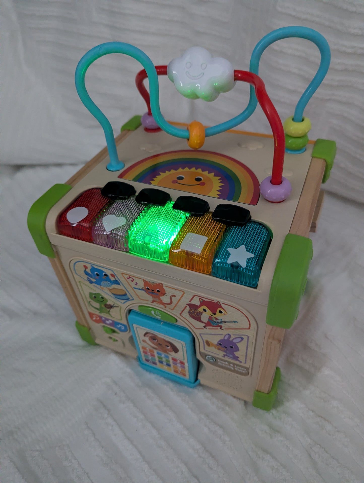 LeapFrog Touch & Learn Wooden Activity Cube - EUC