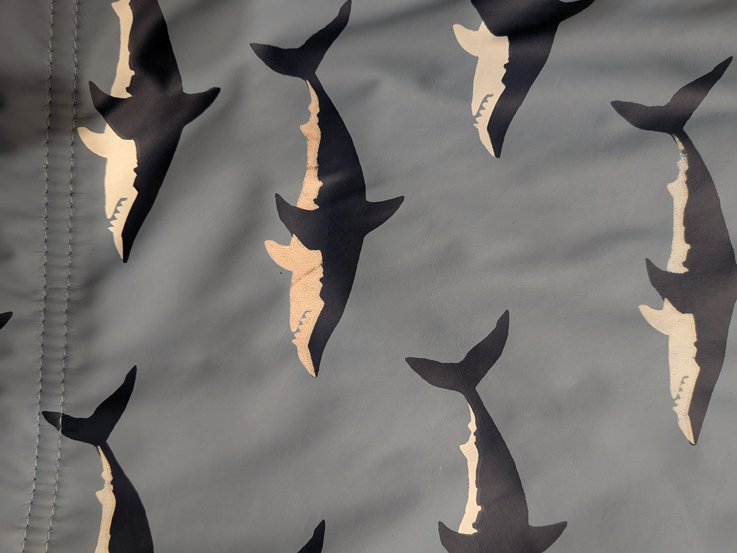 109 *REDUCED* boys 3t Hatley color changing shark raincoat