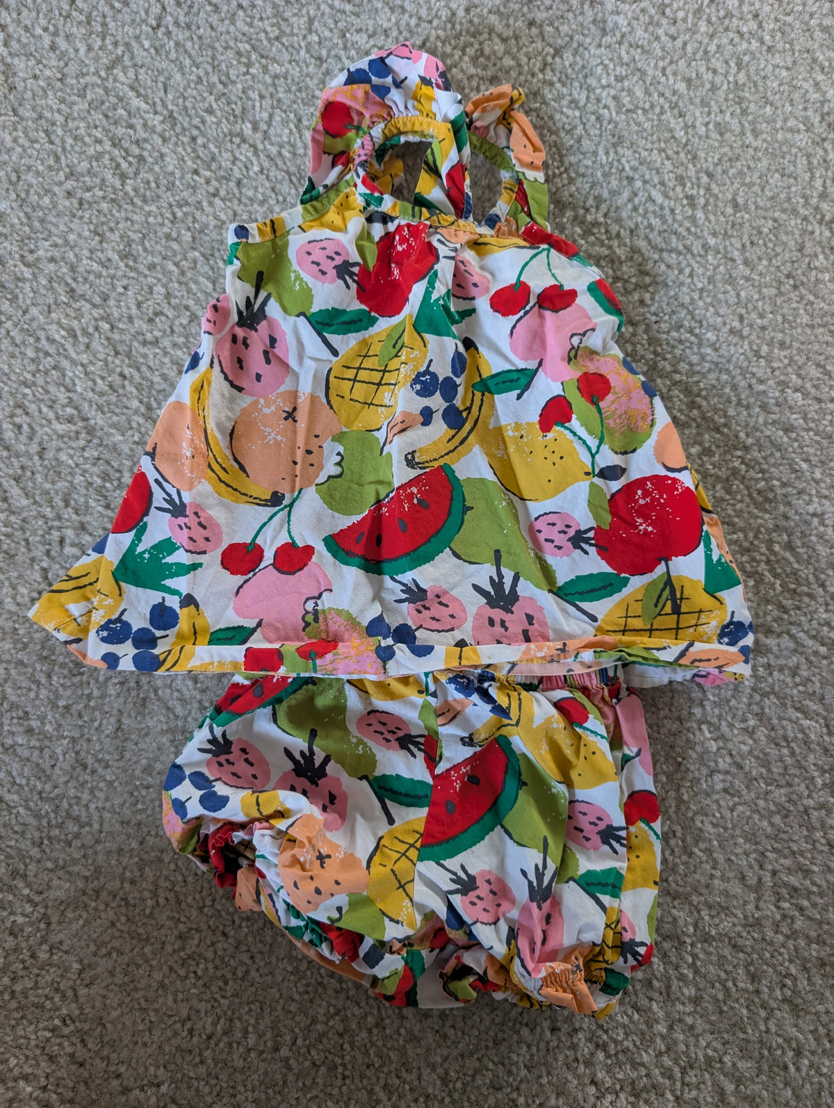 Seller 123 - Hanna Anderson Girls Size 80 Fruit Oufit