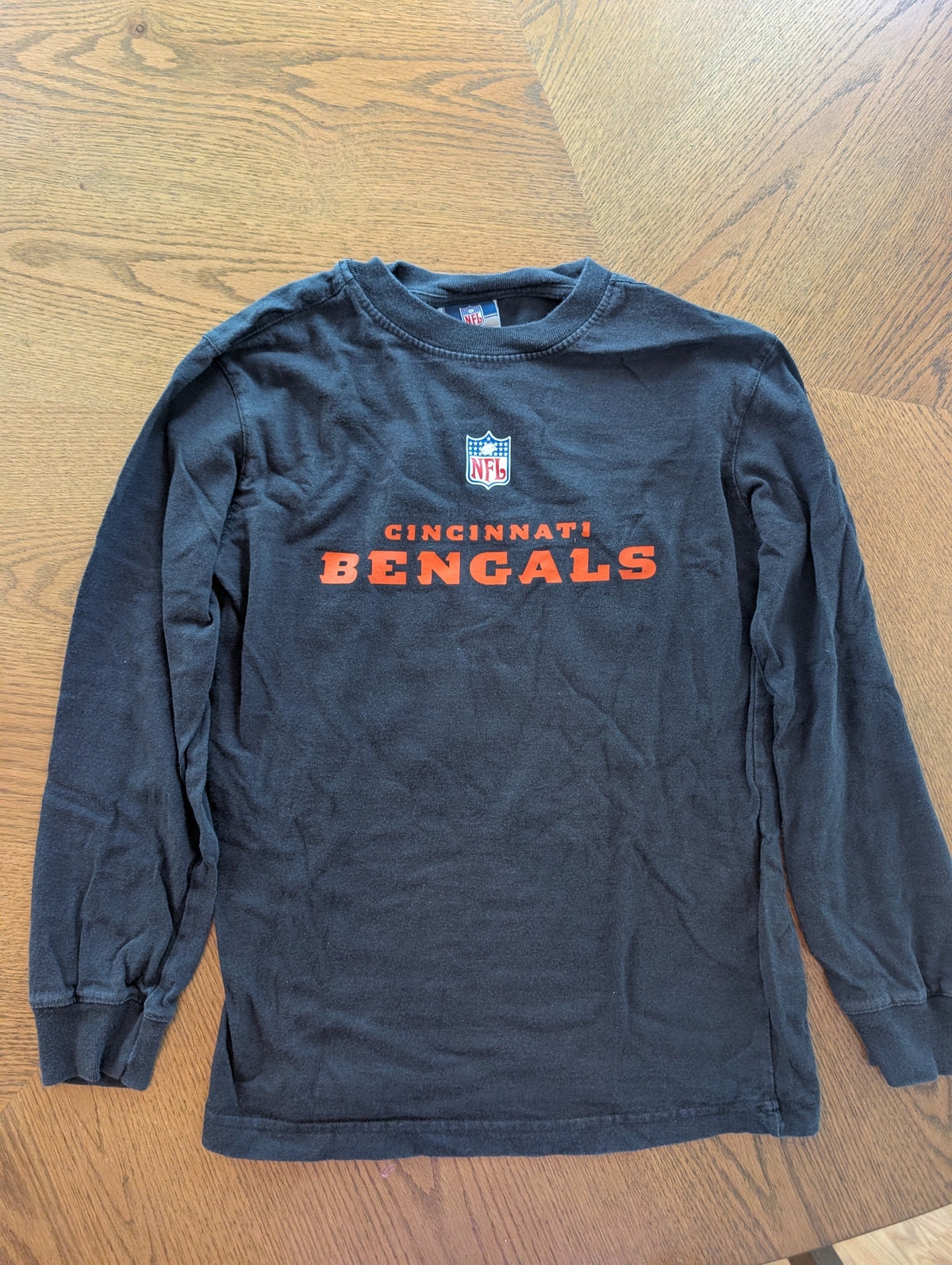 #67 Cincinnati Bengals Cotton Long-Sleeve Shirt in Boys M (10/12)