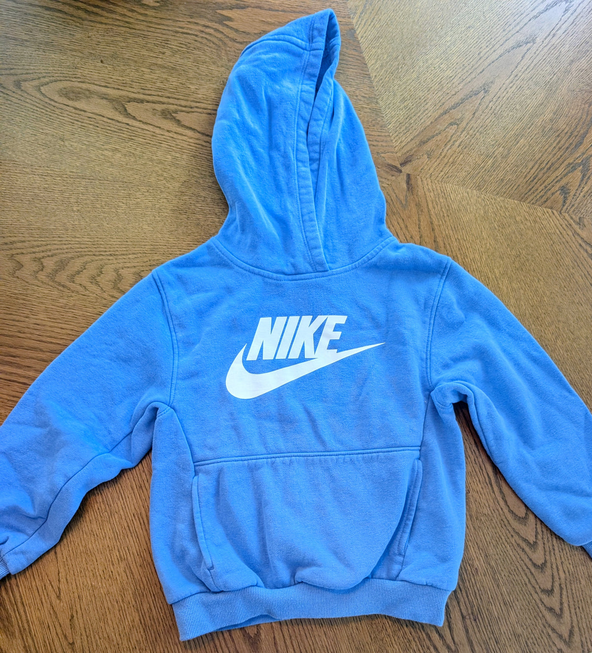 #67 Nike Hoodie Youth Size 6 Light Blue