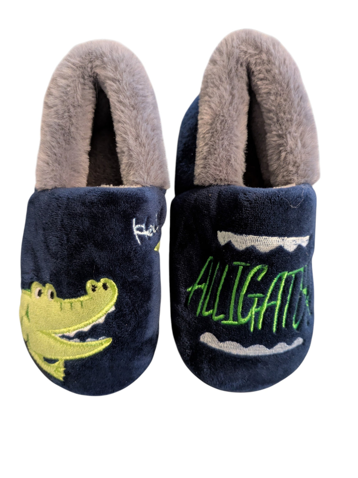 #52 Size 18/19 Toddler Alligator Slippers
