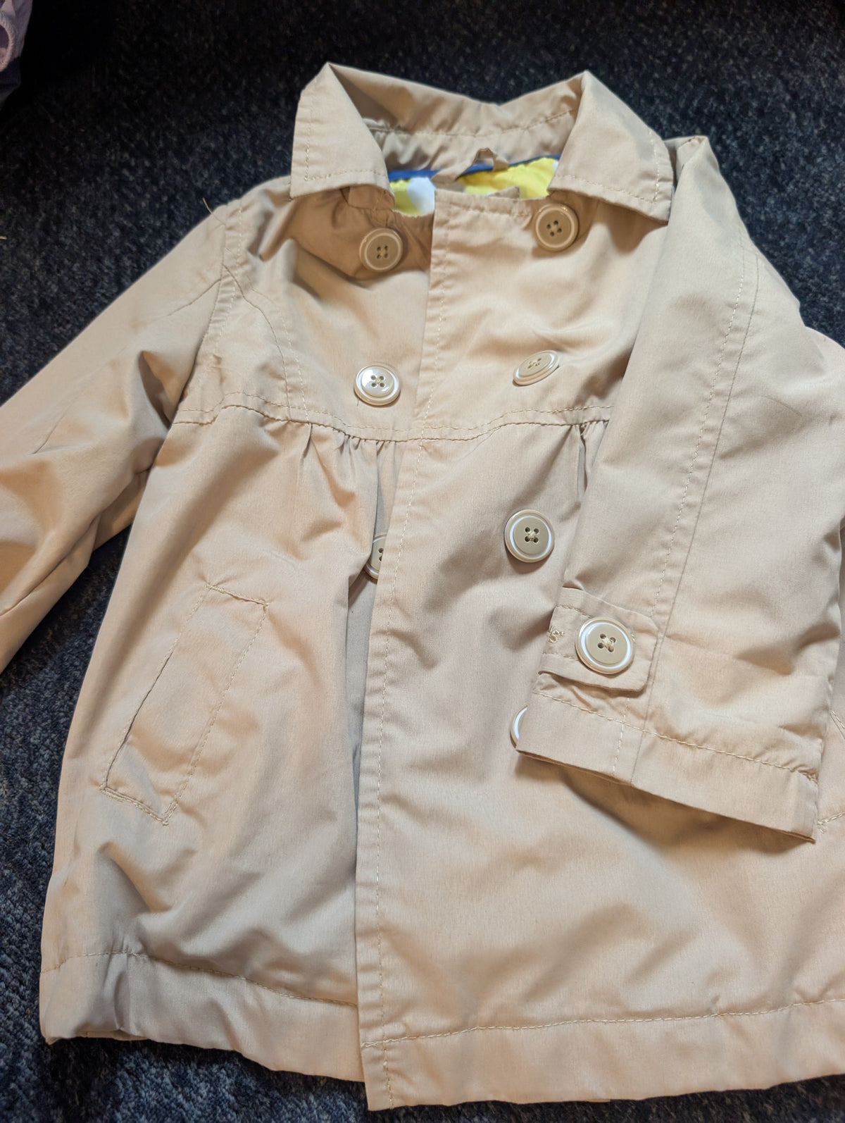 Seller 123 - Carters Girls Lightweight Khaki Jacket Size 24mo