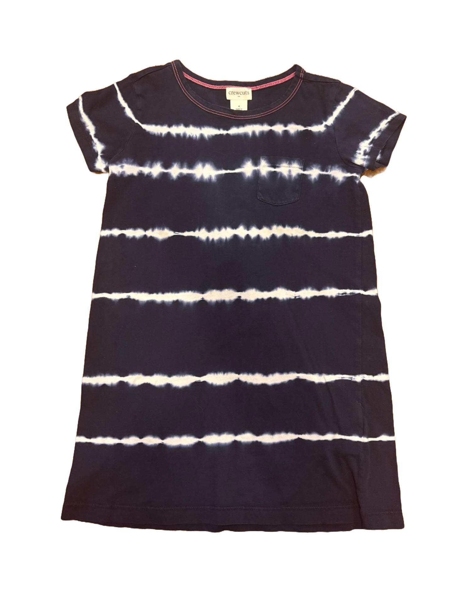 Seller 98 Girls 4T Crewcuts Navy Pocket Dress