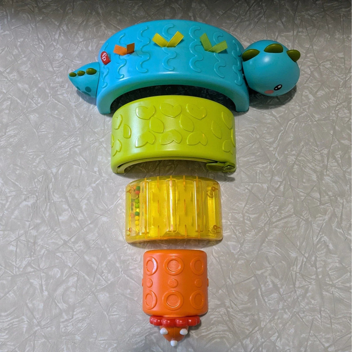 #61 Fisher Price Paradise Pals Stack & Nest Rainbow Dino Stacker