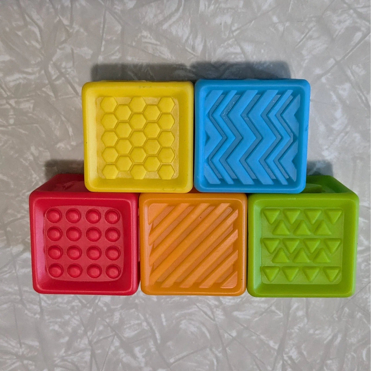 #61 Playgo Toys Soft Sensory Baby Blocks Set of 5
