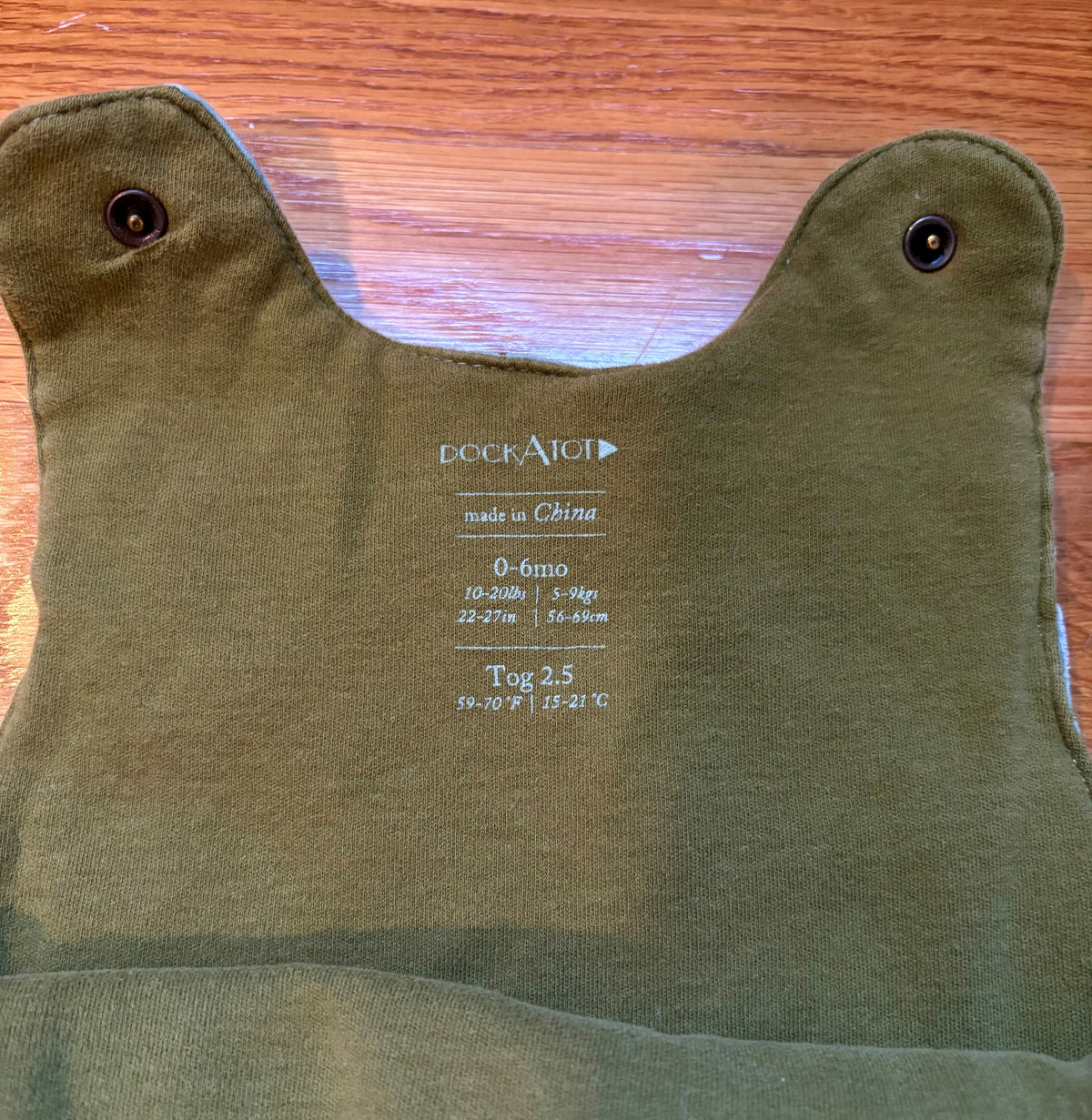 #69 DockATot Sleep Bag 0-6M Tog 2.5