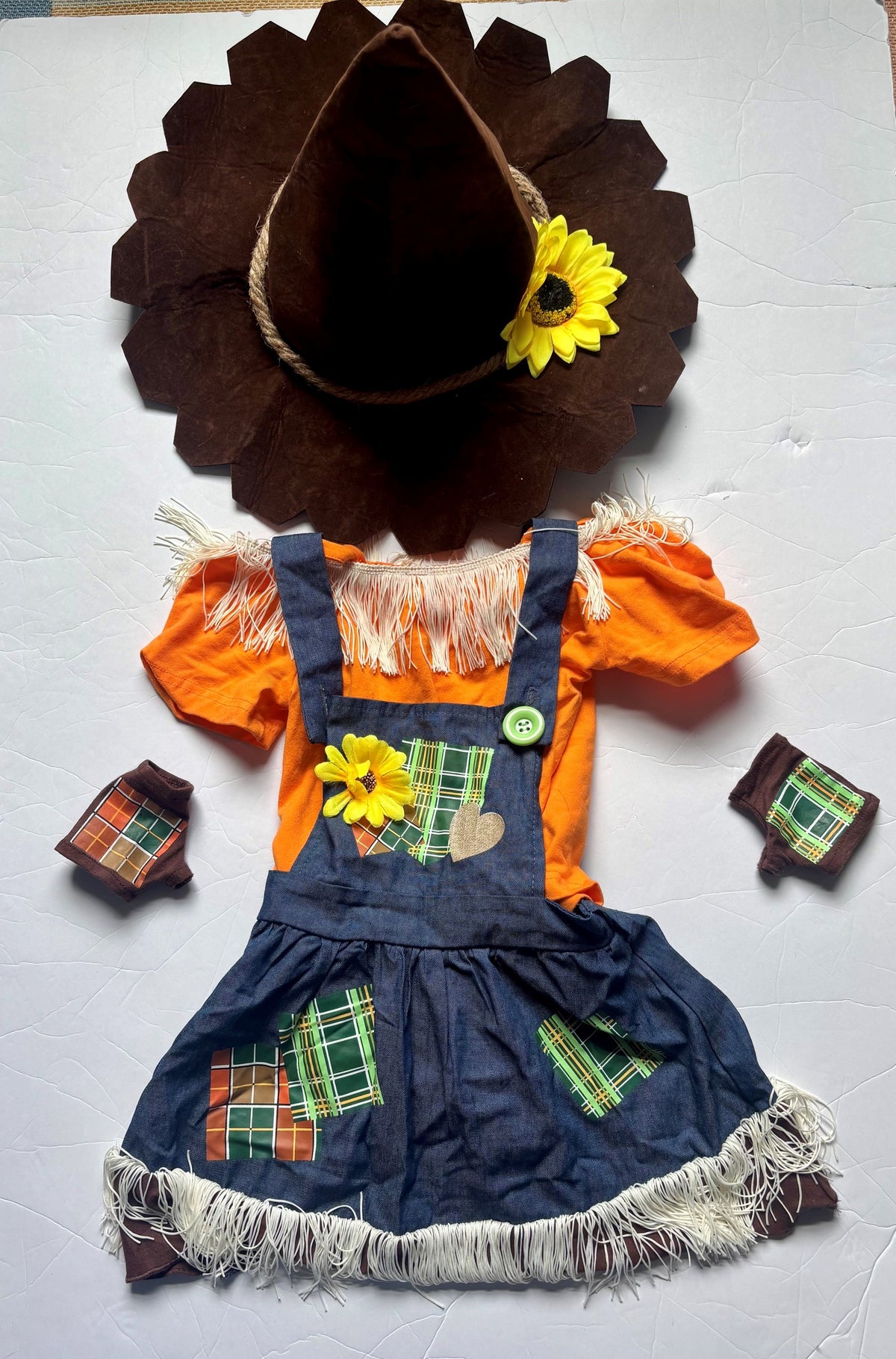 #154 Sparkle in Pink Scarecrow Costume XS-2T EUC