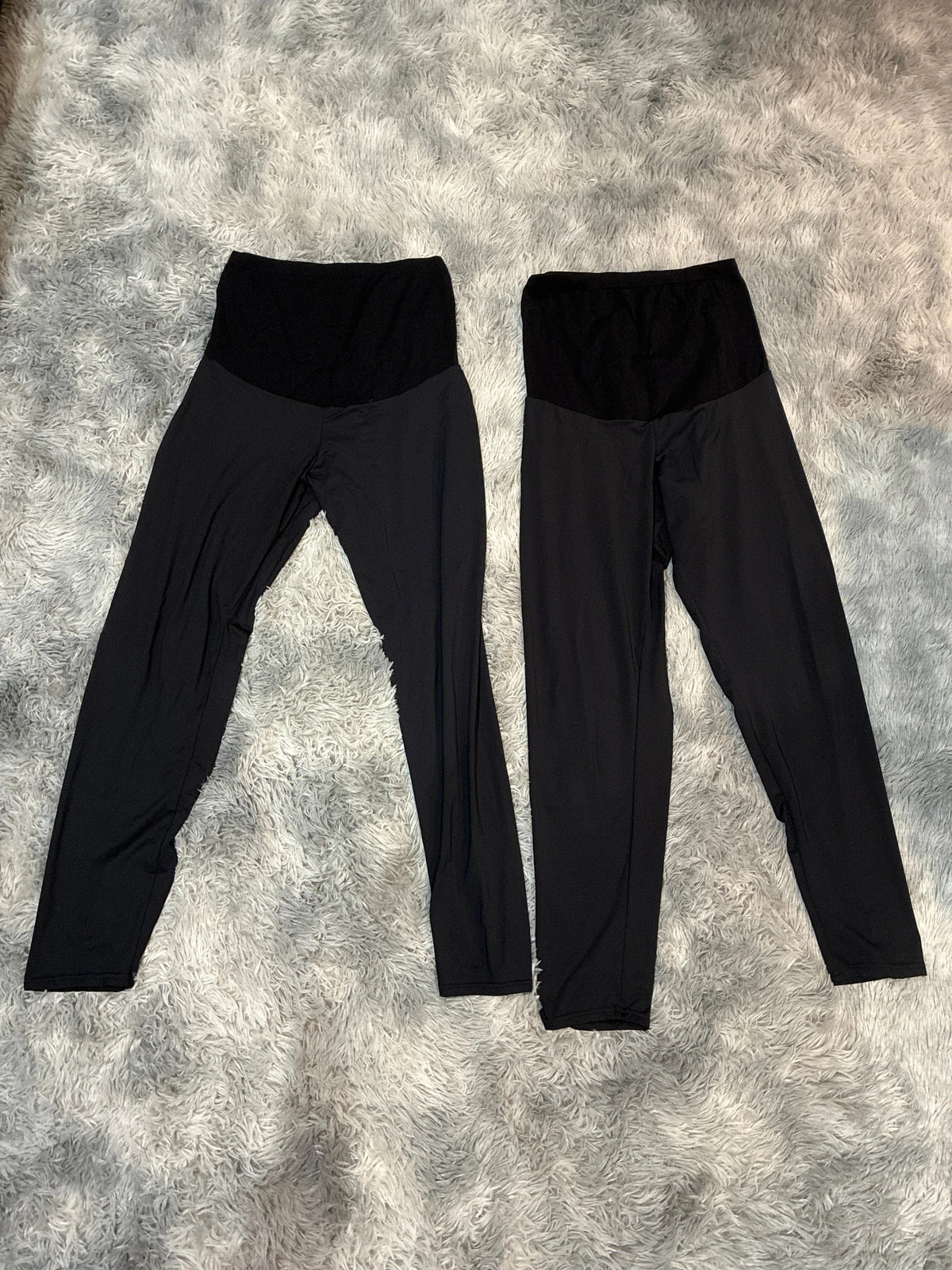 SCO46-black maternity leggings-women’s-XL-2 pack
