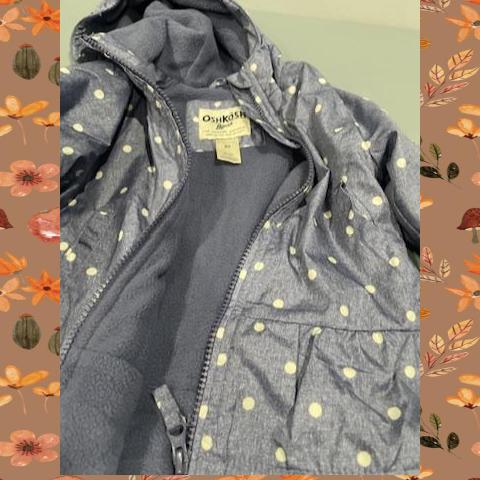 #54 2T Polka Dot Warm Coat