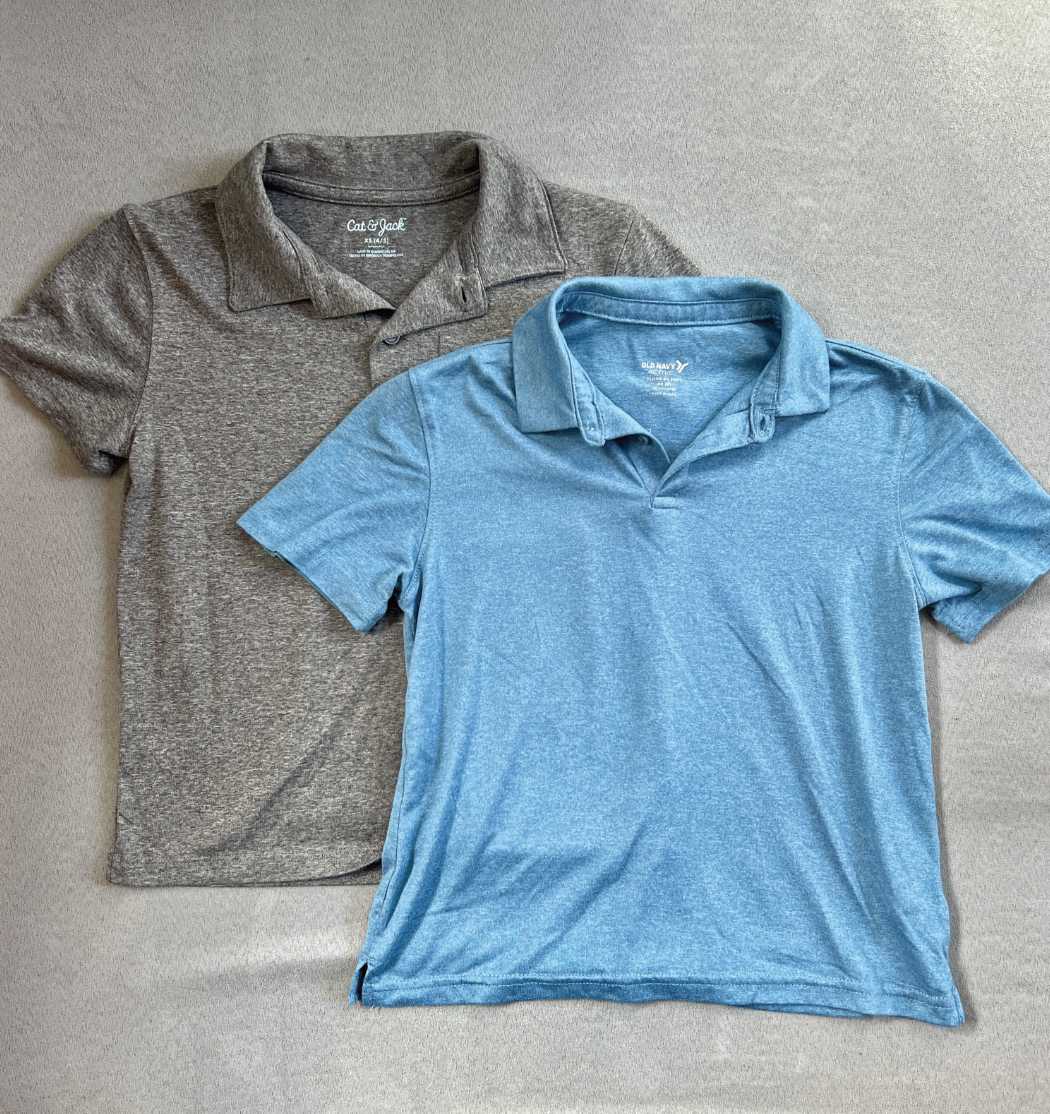 REDUCED #154 Size XS Boys (2) athletic/golf polo bundle, VGUC