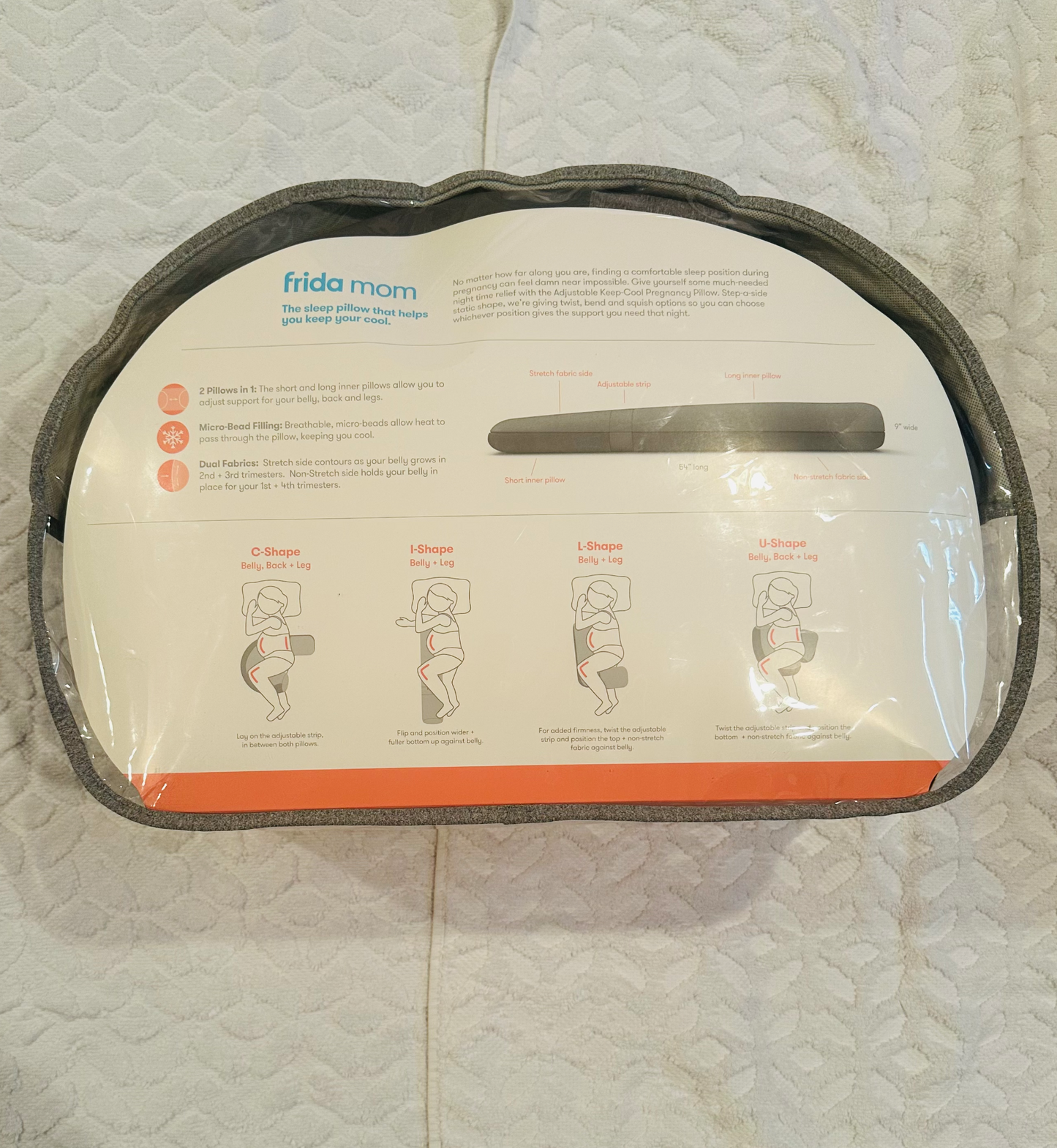 Seller #51: FridaMom Adjustable Keep-Cool Pregnancy Pillow