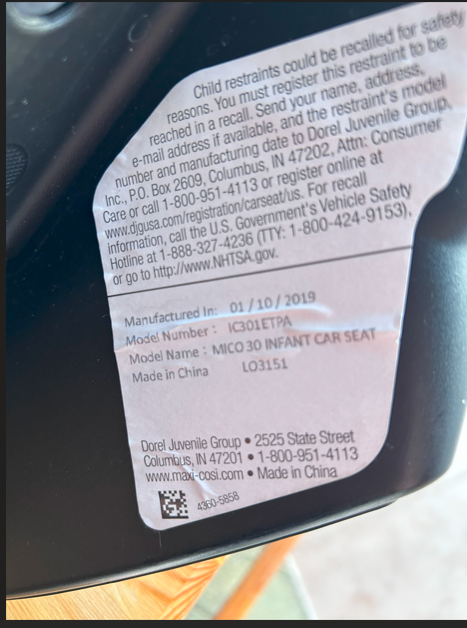 Seller #7 MaxiCosi Zellia Travel System stroller+infant car seat+1 base ( not expired)