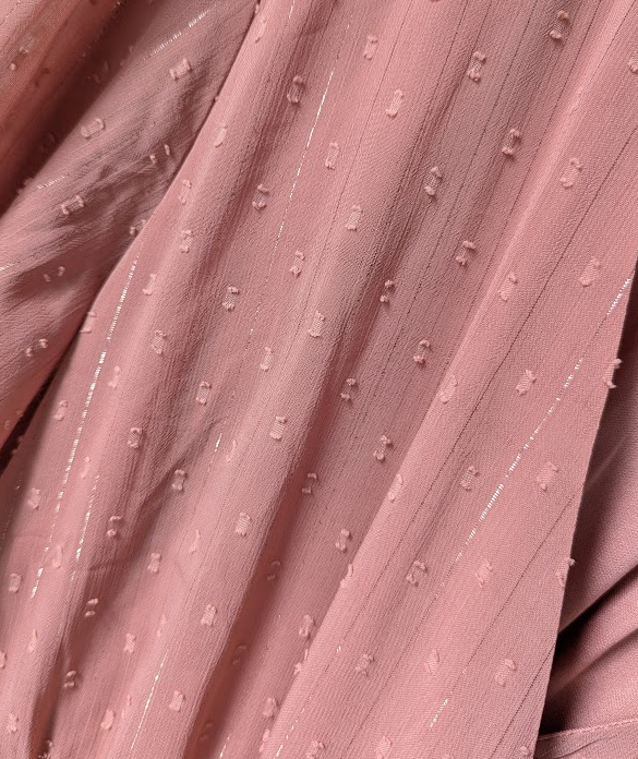#164 - Pink Blush - Women's Medium Chiffon Maternity Maxi Dress (EUC)