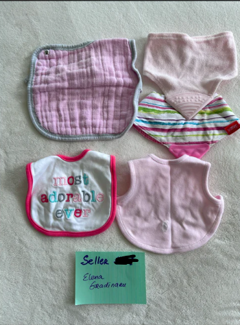 Seller #8 BabyGirl bibs