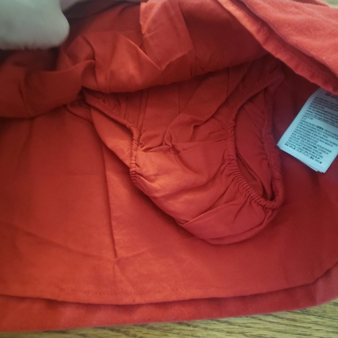 #167 NWT Baby Gap 18-24 MTHS Red Velvet Drop Waist Jumper Dress