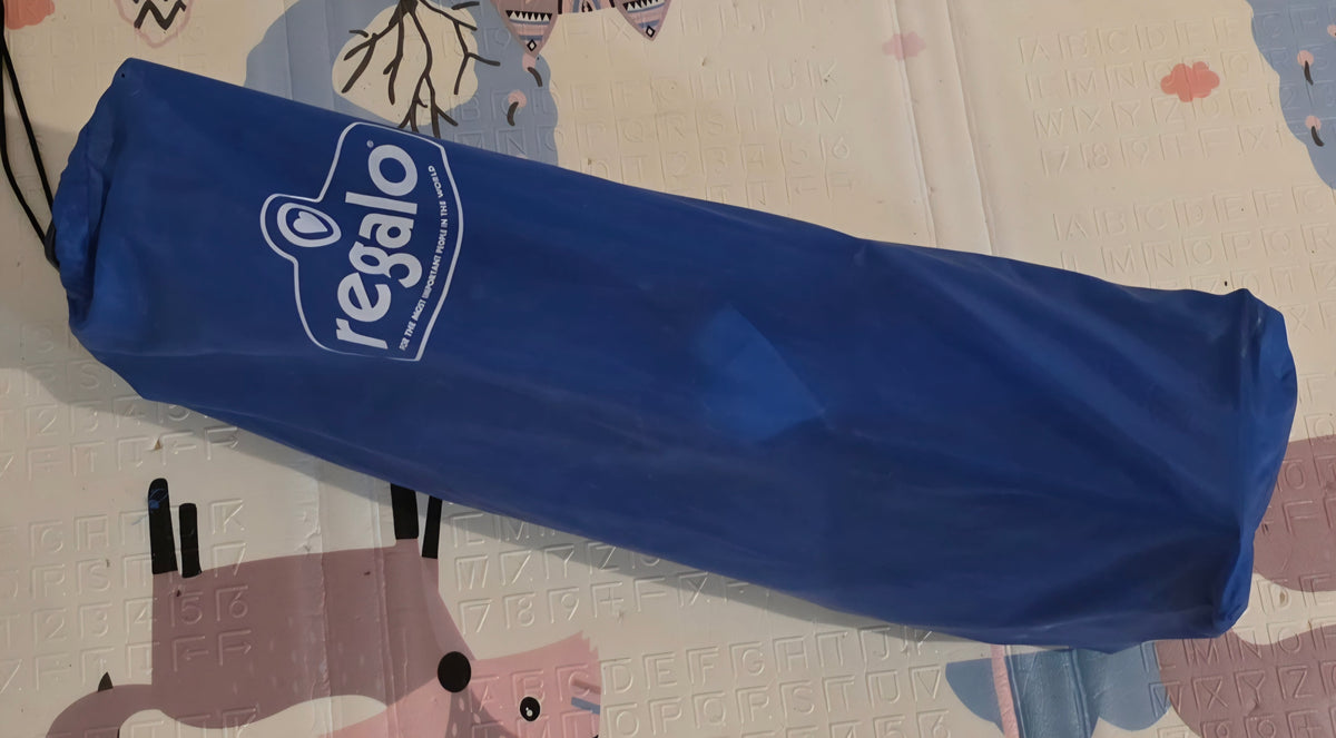 #190 Regalo Blue Foldable Toddler Cot w/ Sheet