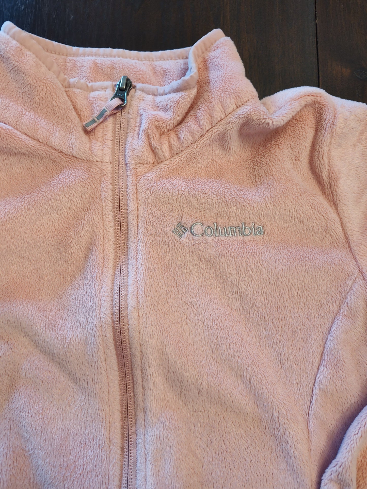 Seller 185: Columbia Light Pink zip-up jacket Girls 10/12