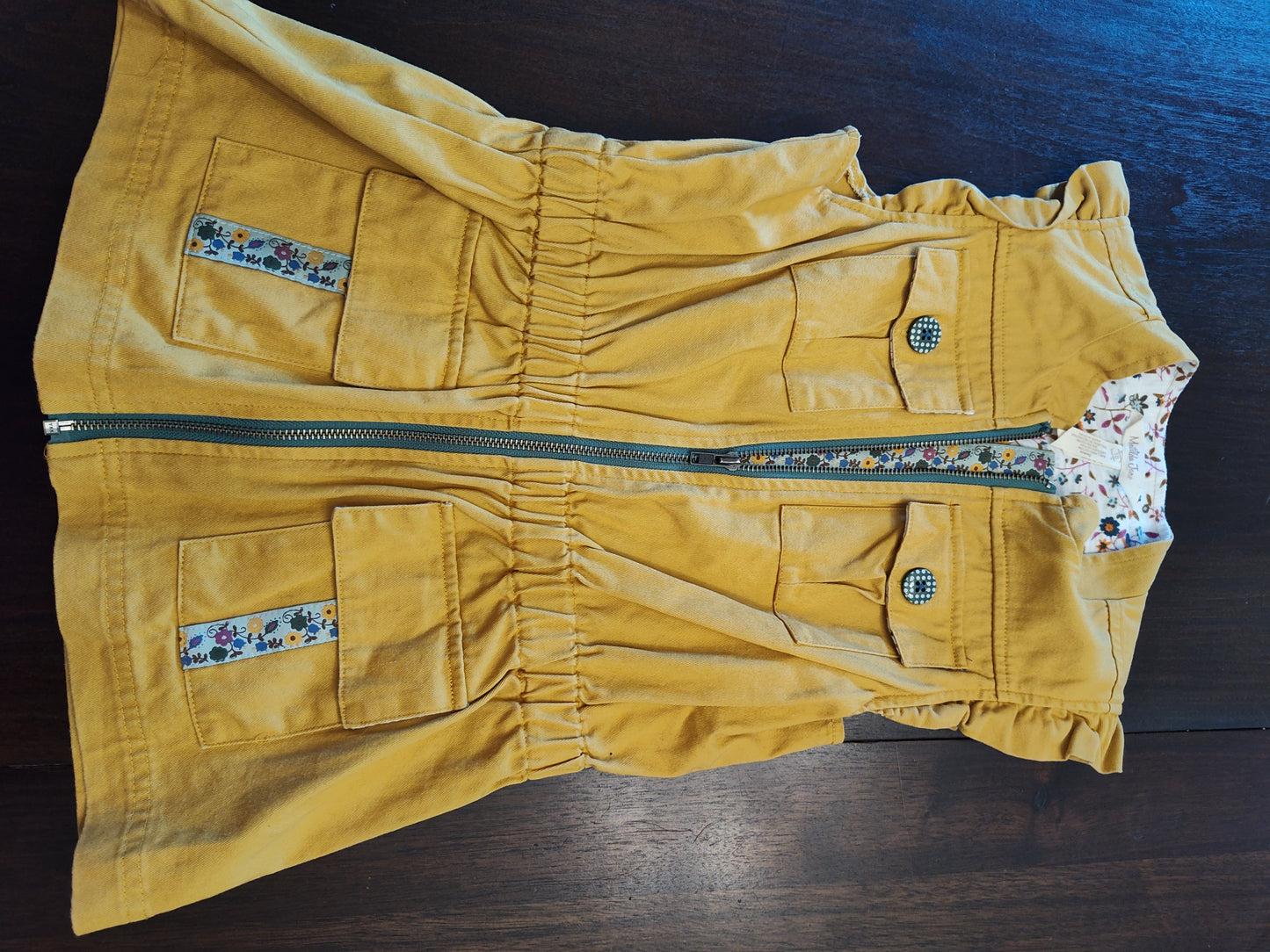Seller 185: Matilda Jane Girls Size 10 mustard long vest