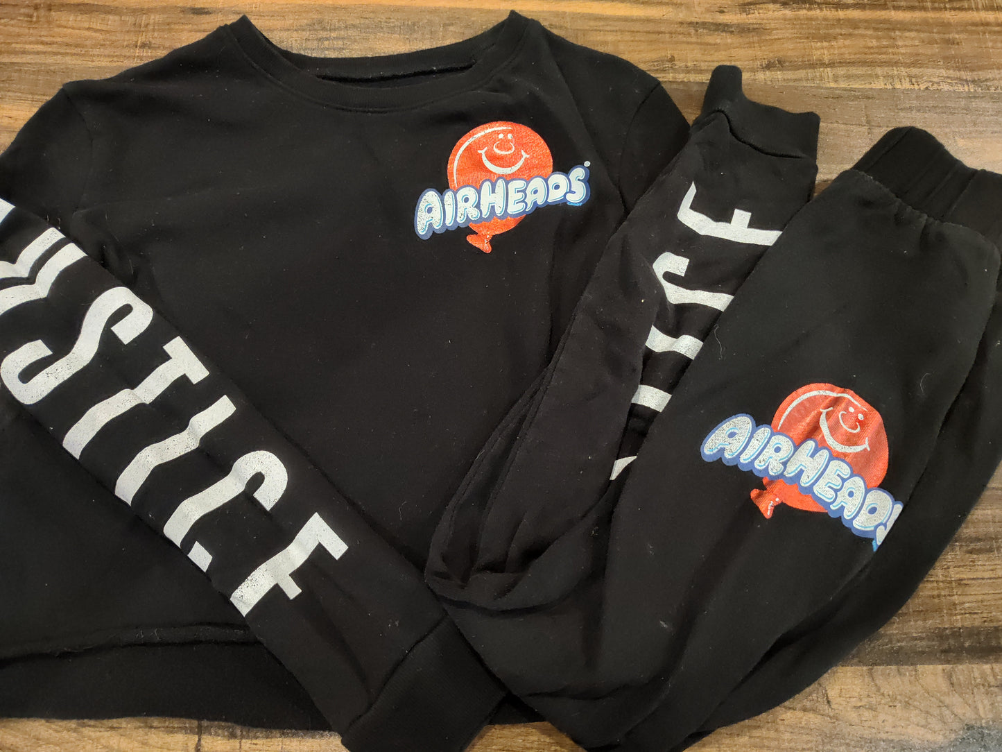 Seller 185: Justice girl's outfits x 2 size 12 (tops 12/14)