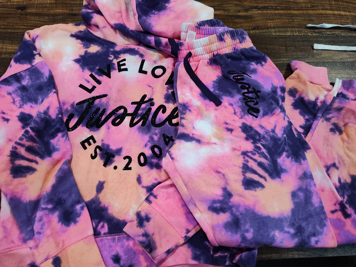 Seller 185: Justice girl's outfits x 2 size 12 (tops 12/14)