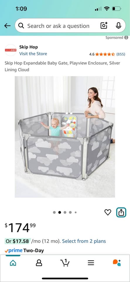 Seller 128 -REDUCED Skip Hop Expandable Baby Gate/ Playyard - Brand New In Box