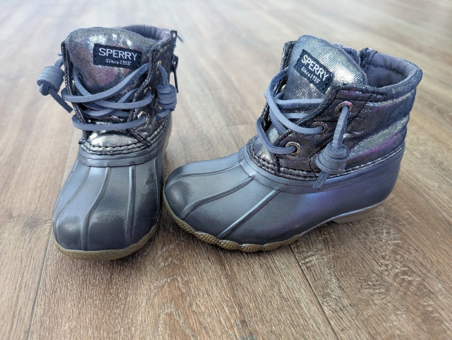 #144 - Girls Sperry Boots Size 7T